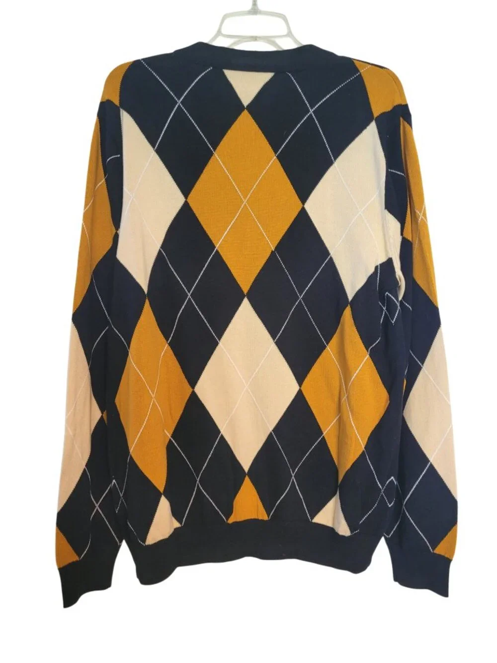 Club Room Argyle Collegiate Cotton Cardigan